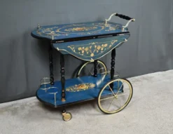 Chariot de service en marqueterie de Sorente, Italie – 1960