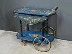 Chariot de service en marqueterie de Sorente, Italie – 1960