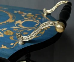 Chariot de service en marqueterie de Sorente, Italie – 1960