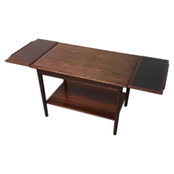 Chariot de service extensible danois en palissandre mid century 1960s