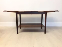 Chariot de service extensible danois en palissandre mid century 1960s