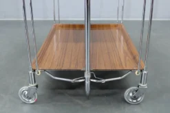 Chariot de service pliant des années 70, Italie.