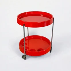 Chariot de service vintage avec porte-bouteilles par Dal Vera Italie, années 1970