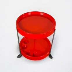 Chariot de service vintage avec porte-bouteilles par Dal Vera Italie, années 1970