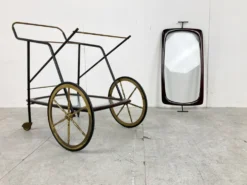 Chariot de service vintage italien par Cesare Lacca, années 1950