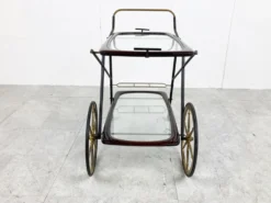 Chariot de service vintage italien par Cesare Lacca, années 1950