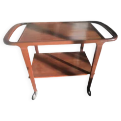 Chariot desserte scandinave en teck années 50/60