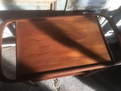 Chariot desserte scandinave en teck années 50/60
