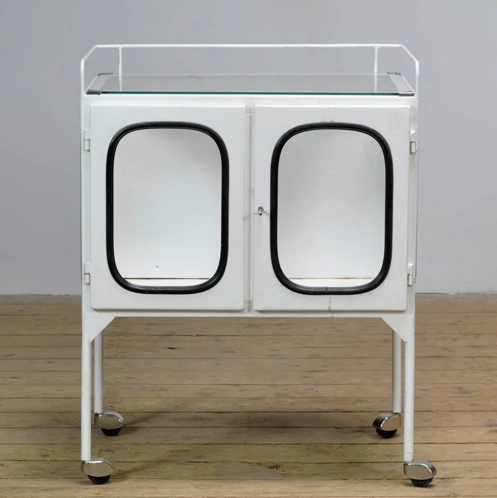 Chariot d'hôpital vintage, années 1970