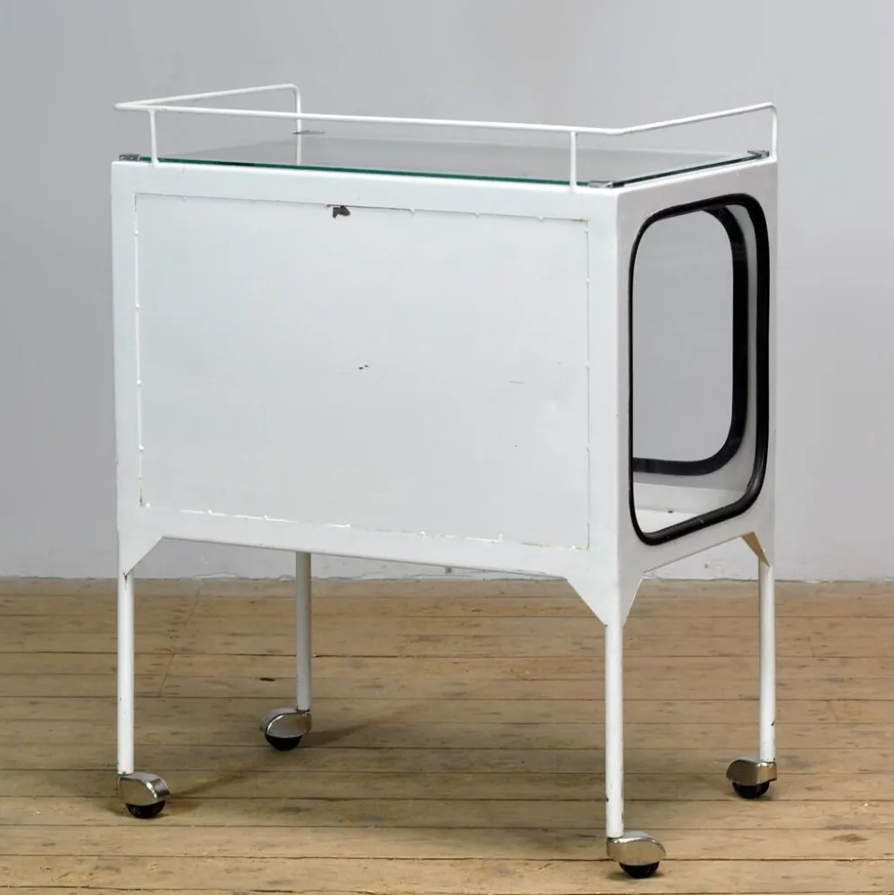 Chariot d'hôpital vintage, années 1970