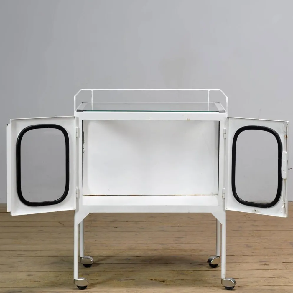 Chariot d'hôpital vintage, années 1970