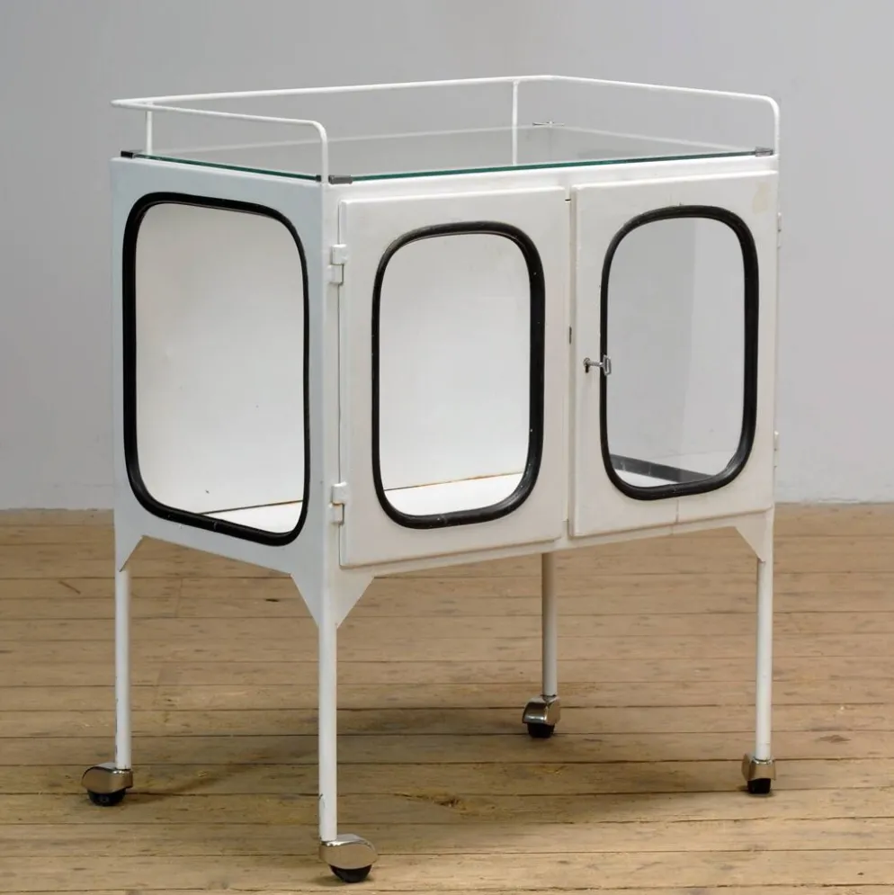 Chariot d'hôpital vintage, années 1970