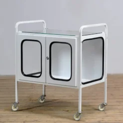 Chariot d'hôpital vintage, années 1970