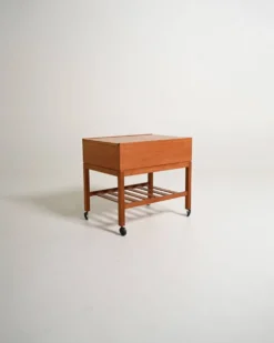 Chariot en teck danois, années 1960/70.