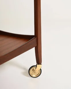 Chariot en teck scandinave, années 1960