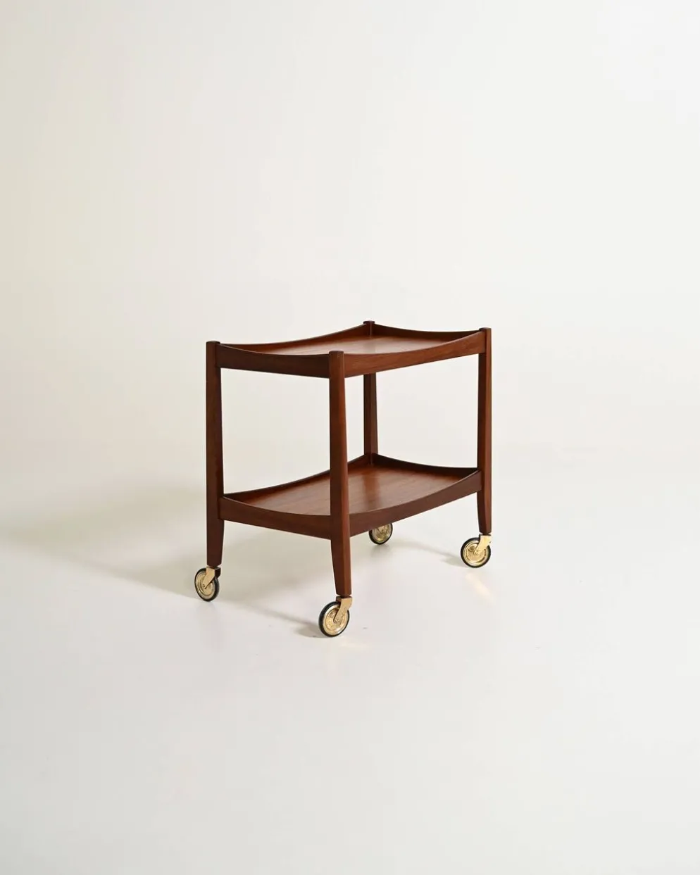 Chariot en teck scandinave, années 1960