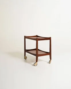 Chariot en teck scandinave, années 1960