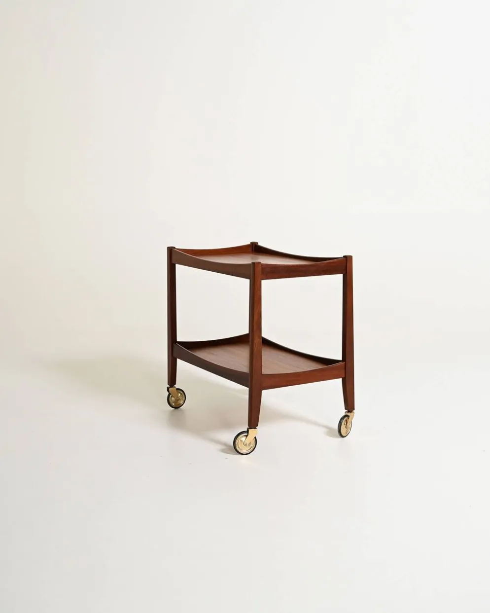 Chariot en teck scandinave, années 1960
