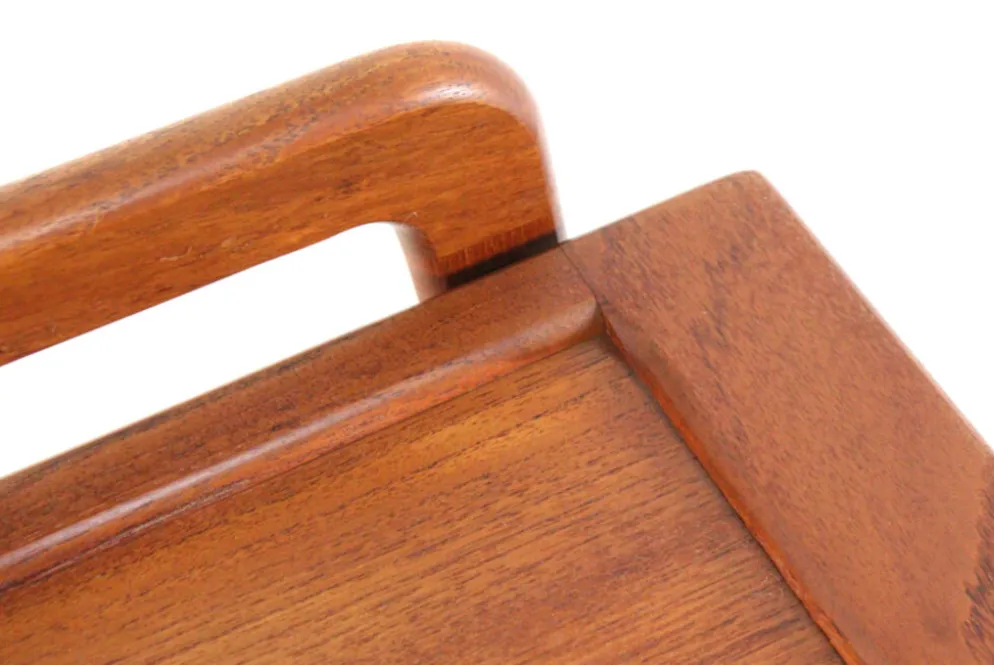 Chariot Sika mobler 'Knebel' avec plateau réversible - design danois en teck