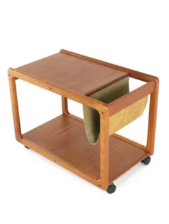 Chariot Vildbjerg Møbelfabrik avec porte-revues
