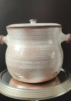 Chaudron soupière en céramique La Hulotte , Ateliers Pierlot , Ratilly