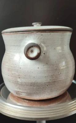Chaudron soupière en céramique La Hulotte , Ateliers Pierlot , Ratilly