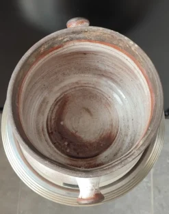 Chaudron soupière en céramique La Hulotte , Ateliers Pierlot , Ratilly