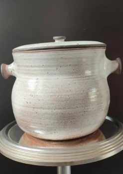 Chaudron soupière en céramique La Hulotte , Ateliers Pierlot , Ratilly