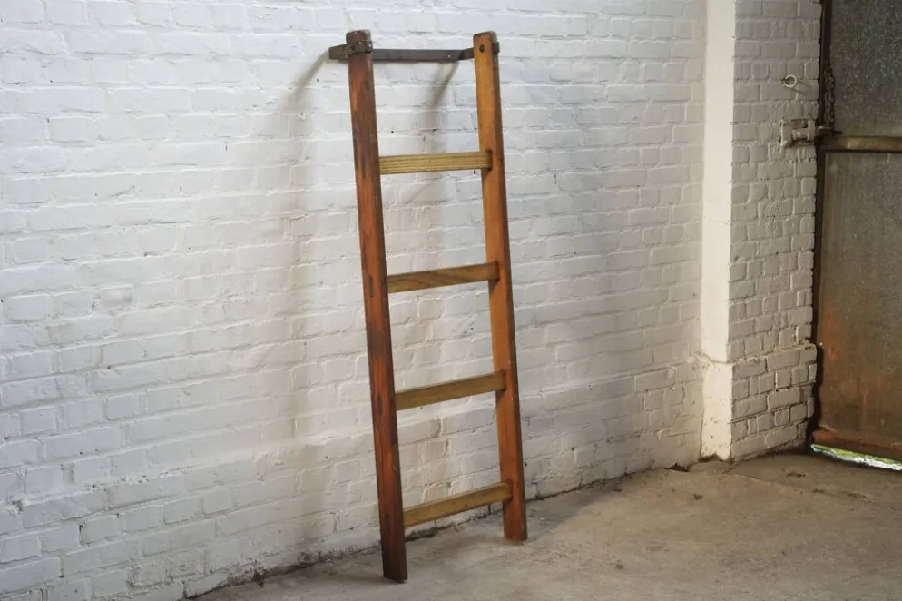 Échelle d'escalade en pin vintage