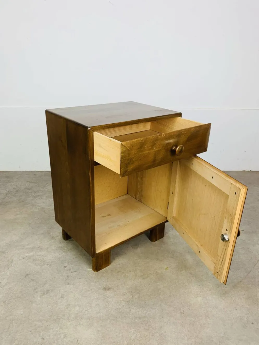 Chevet art déco en bois, années 40/50