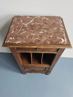 Chevet en bois avec rangement livres