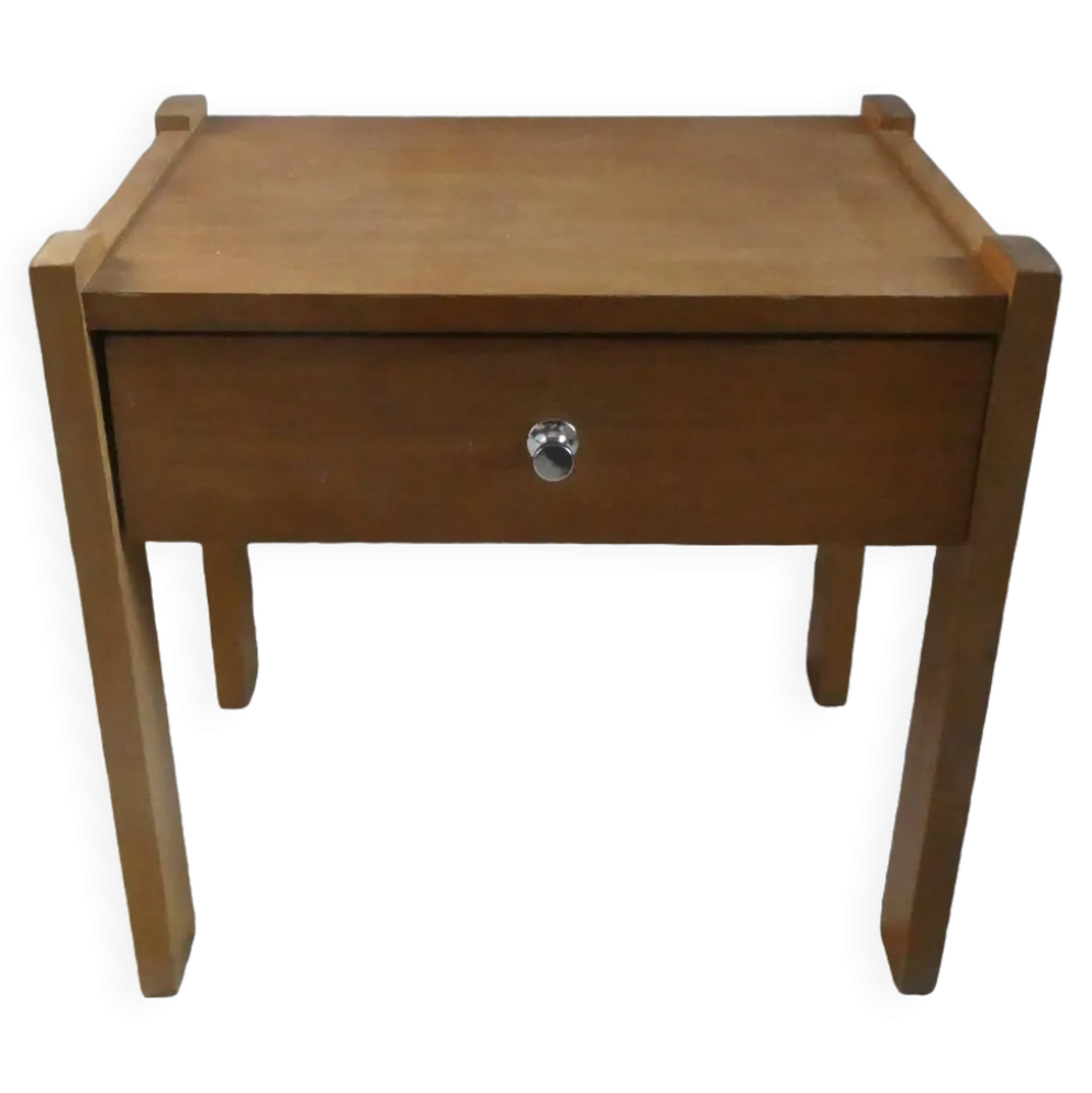 Chevet en bois clair des années 60