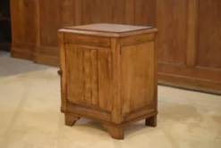 Chevet/meuble d’appoint brutaliste en chêne 1950’s
