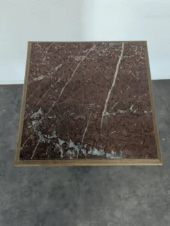 Chevet style Art nouveau plateau marbre griotte