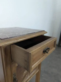 Chevet style Art nouveau plateau marbre griotte