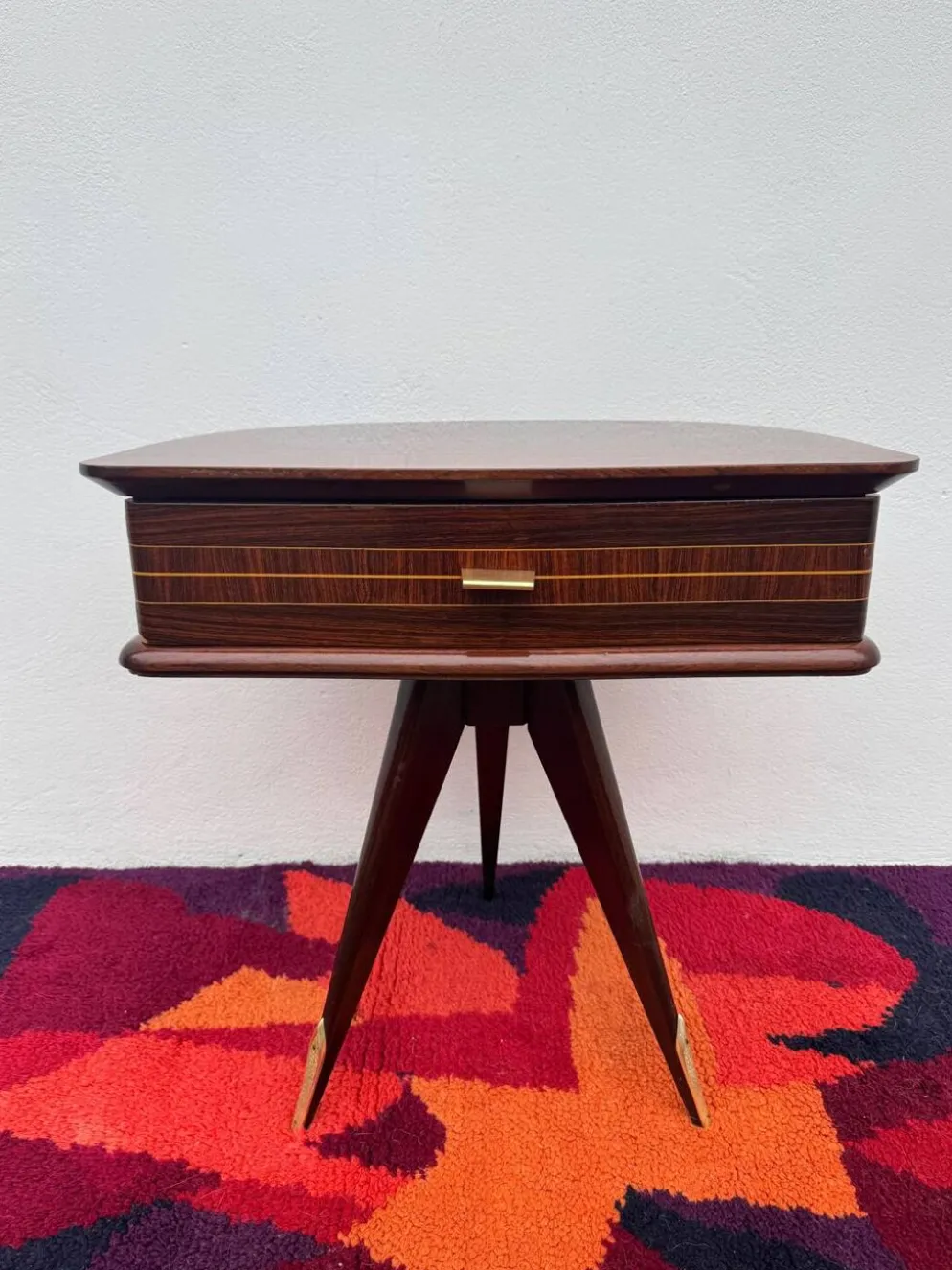 Chevet tripode demi lune années 50