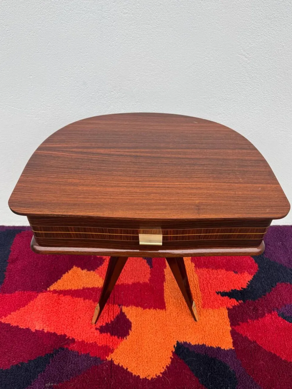 Chevet tripode demi lune années 50