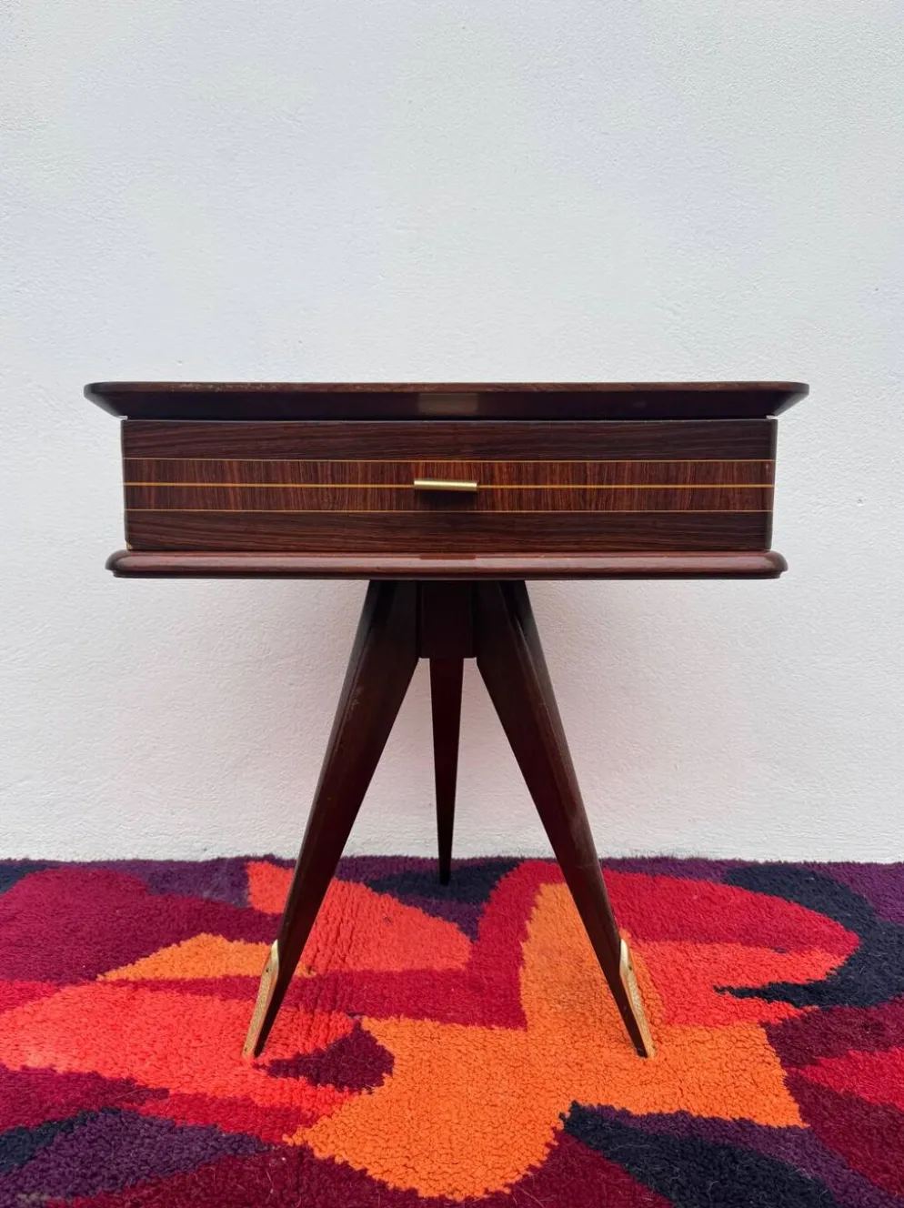Chevet tripode demi lune années 50