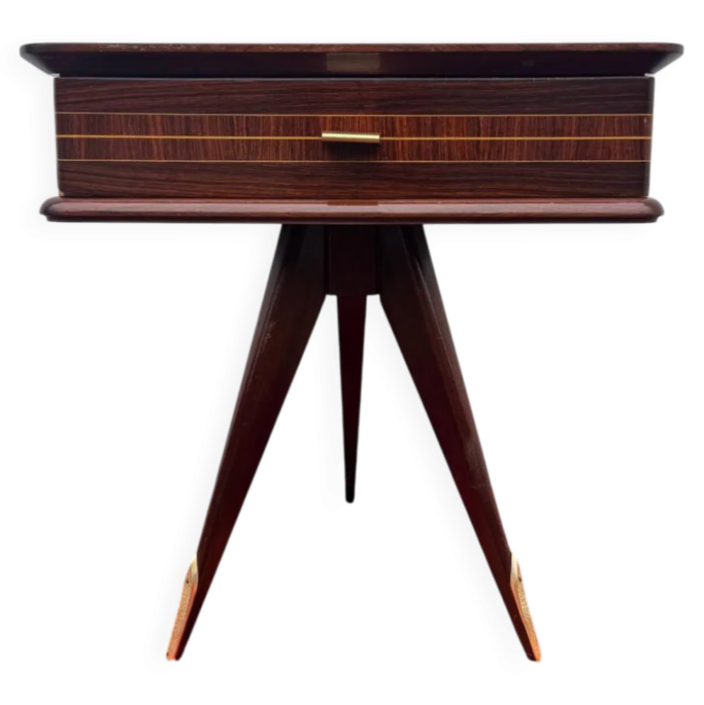 Chevet tripode demi lune années 50