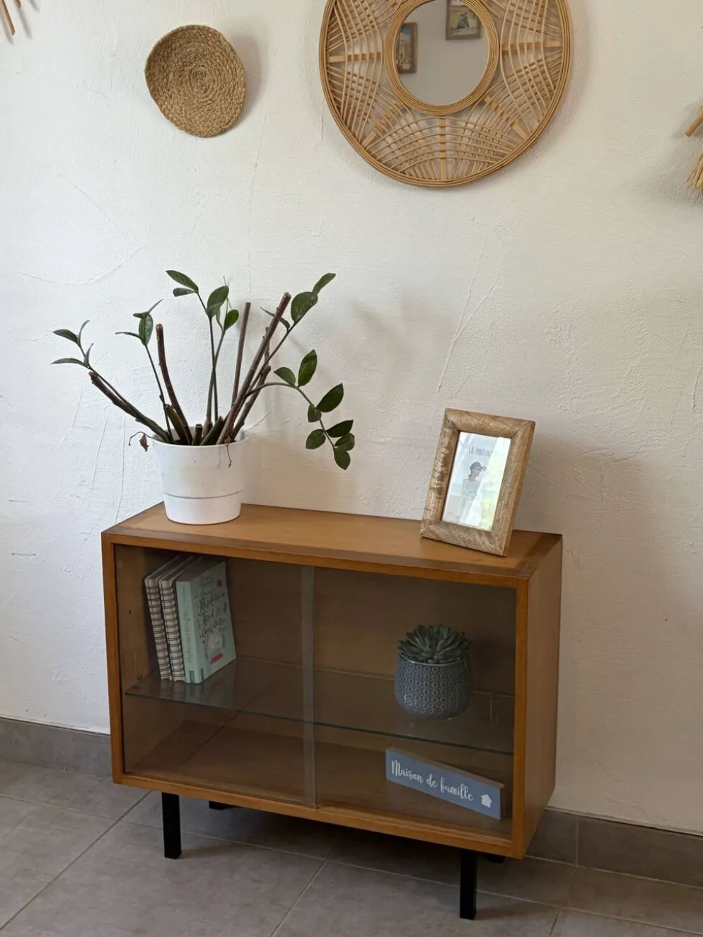 Chialante vitrine / meuble tv vintage des années 60