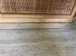Chiffonnier, commode 6 tiroirs en rotin vintage