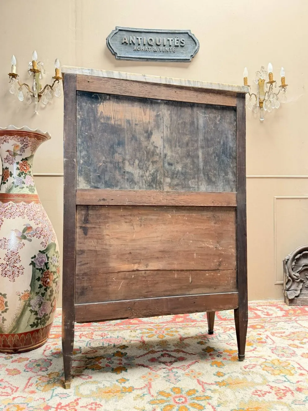 CHIFFONNIER EN ACAJOU DE STYLE LOUIS XVI XIX EME SIÈCLE