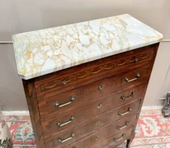 CHIFFONNIER EN ACAJOU DE STYLE LOUIS XVI XIX EME SIÈCLE