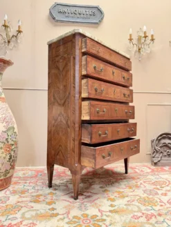 CHIFFONNIER EN ACAJOU DE STYLE LOUIS XVI XIX EME SIÈCLE