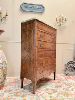 CHIFFONNIER EN ACAJOU DE STYLE LOUIS XVI XIX EME SIÈCLE