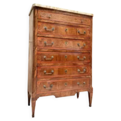 CHIFFONNIER EN ACAJOU DE STYLE LOUIS XVI XIX EME SIÈCLE