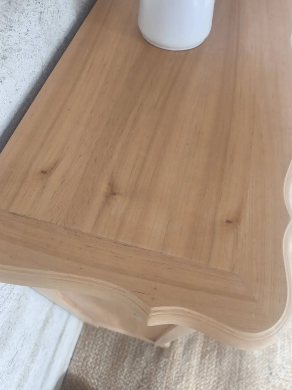 Chiffonnière / Meuble d'entrée style Louis XV rénové bois brut