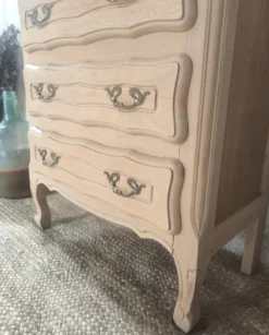 Chiffonnière / Meuble d'entrée style Louis XV rénové bois brut