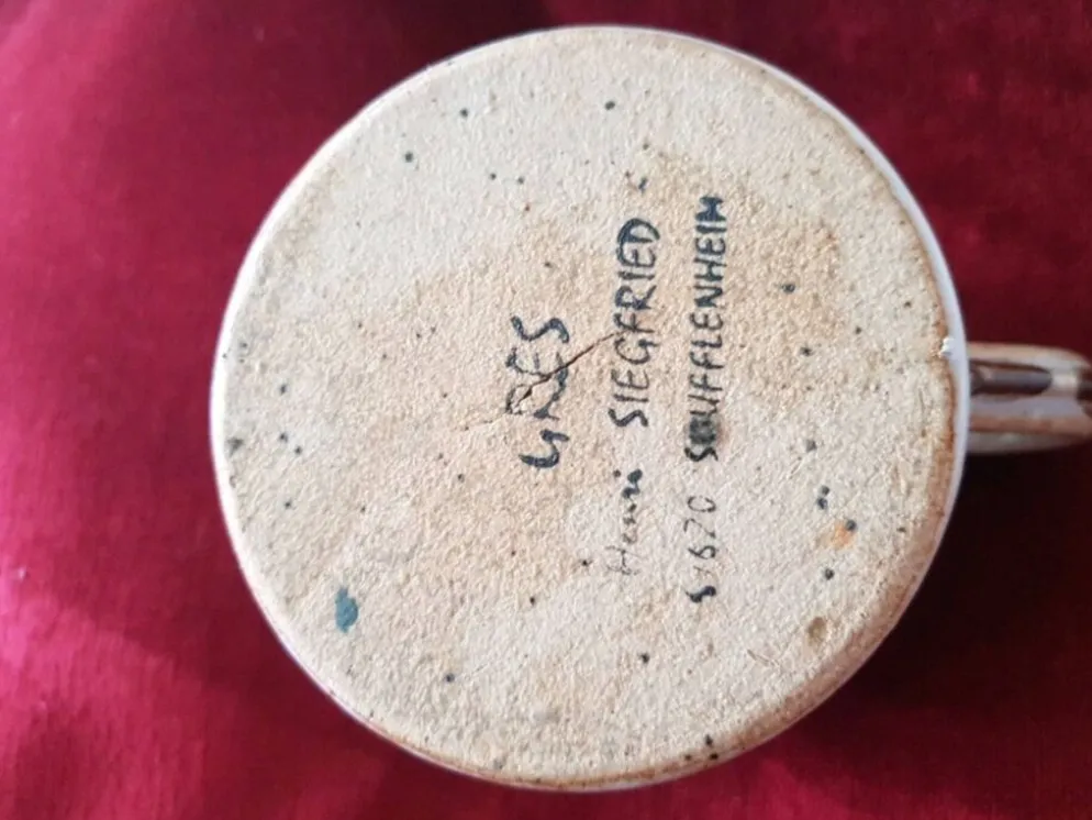 3 chopes a bière en grès , Henri Siegfried (Alsace)