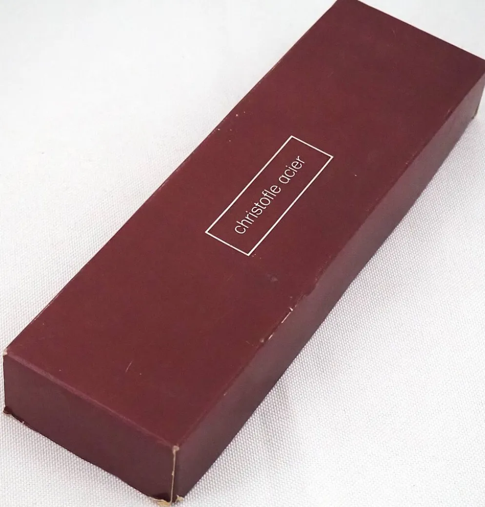 Christofle ACIER Berry, 9 fourchettes à entremets, dessert, 17 cm excellent état